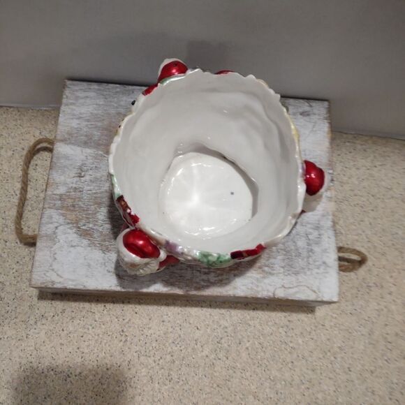 Ceramic Santa Dish. Hand Crafted - Picture 7 of 8